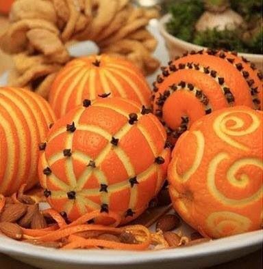 Decorating Oranges Cloves Pomander Balls - Christmas Project