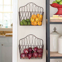 French Wire Convertible Basket - Willow House Spring Catalog