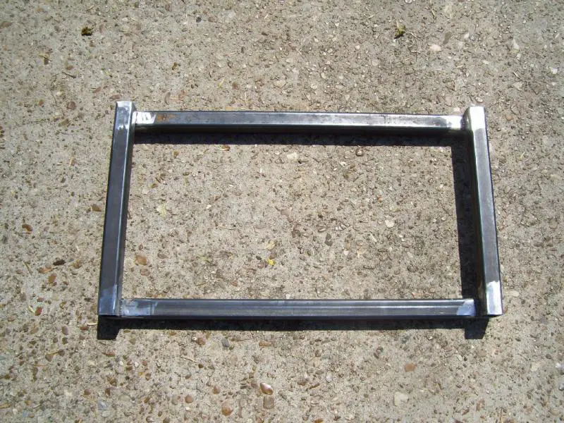 One side of the frame welded.