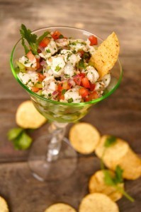 Tomatillo Shrimp Ceviche by cookingontheweekends.com