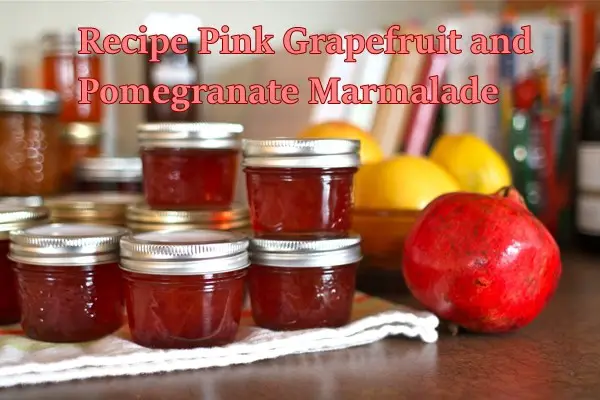 Recipe Pink Grapefruit and Pomegranate Marmalade
