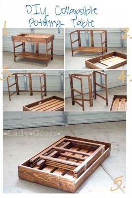How to builad a  Collapsible Garden Potting Bench