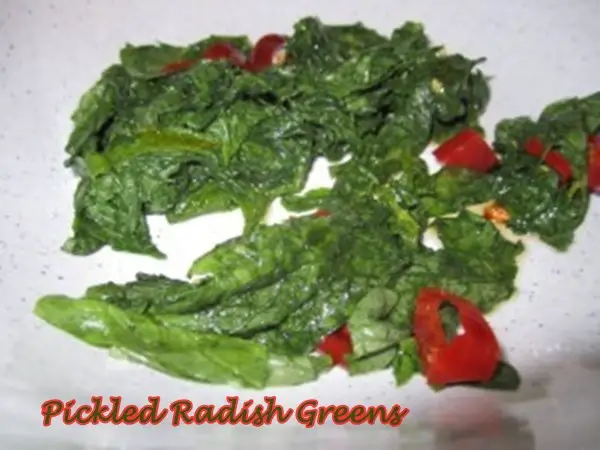 Pickled Radish Greens