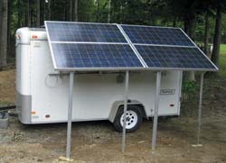 Solar Power Trailer DIY Project Off Grid Energy Source