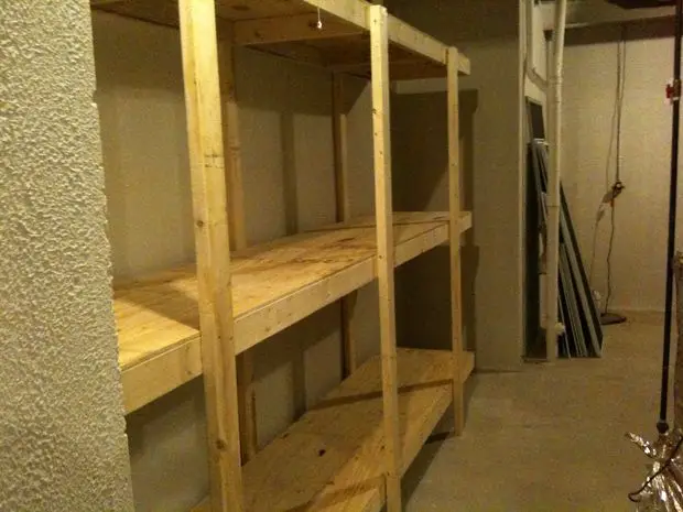 Build Free Standing Shelving Unit For Basement or Garage Project