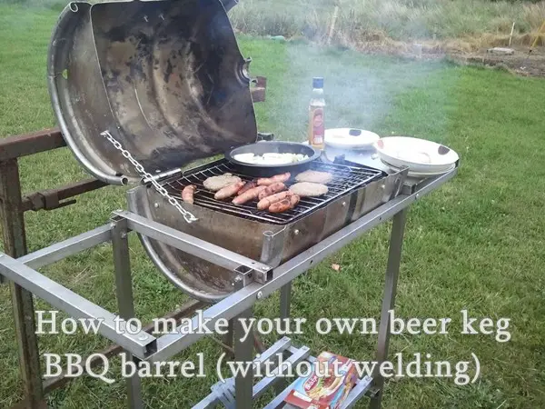 How to make your own beer keg BBQ barrel (without welding)