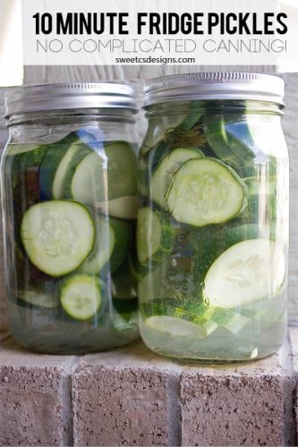 Homemade Fridge Pickles in Minutes Recipe