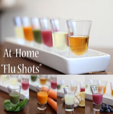 At Home Flu Shots - Juicing Shots for your Immune System