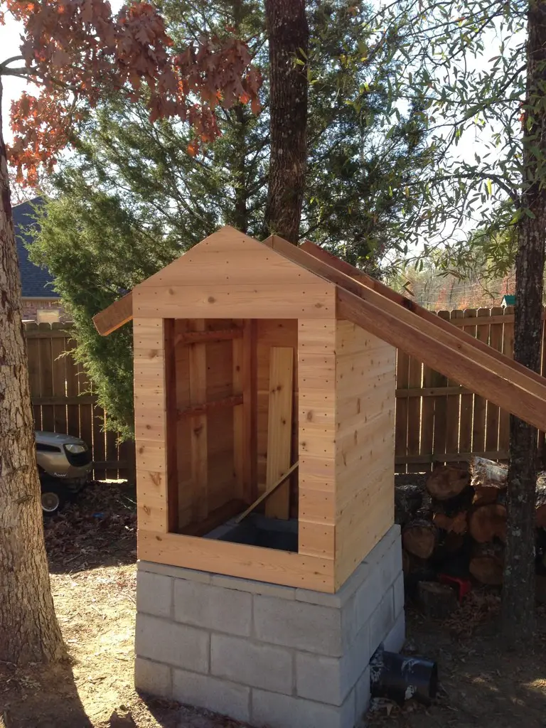Cedar Smokehouse Construction DIY Project