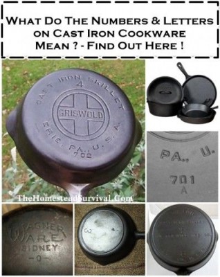 Numbers & Letters on Cast Iron and What They Mean