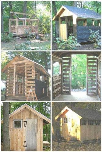 How To Build A Wood Pallet Shed Project