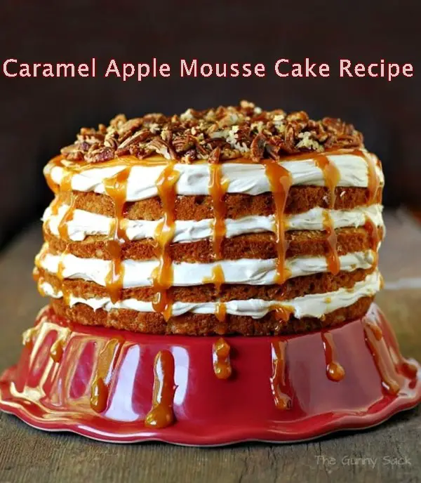 Caramel Apple Mousse Cake Recipe