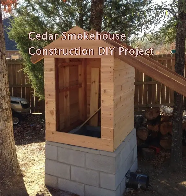 Cedar Smokehouse Construction DIY Project