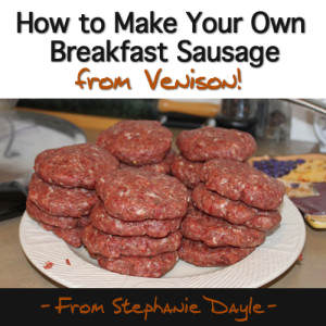 Make Your Own Venison Breakfast Sausage