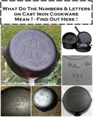 Numbers and Letters on Cast Iron and What They Mean