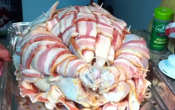 Bacon Wrapped Roasted Turkey Recipe