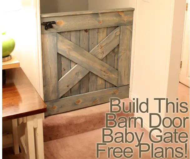 DIY Barn Door Baby Or Pet Gate