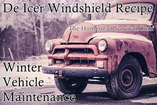 De Icer Windshield Recipe - Winter Vehicle Maintenance