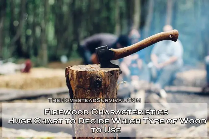 Firewood Characteristics - Huge Chart to Decide Which Type of Wood to Use