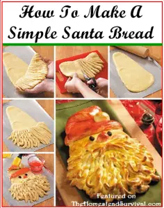 How To Make A Simple Jolly Santa Bread