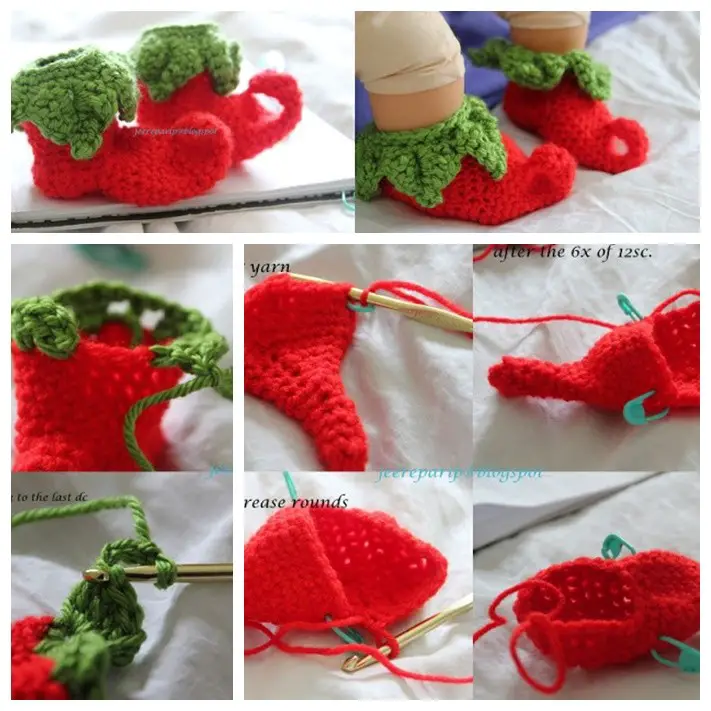 Elf Baby Shoes Crochet Free Pattern