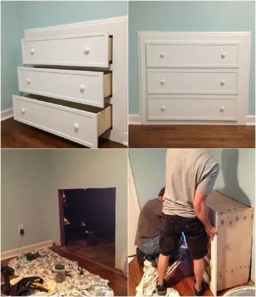 Simple Way to Make a Built In Dresser DIY Project