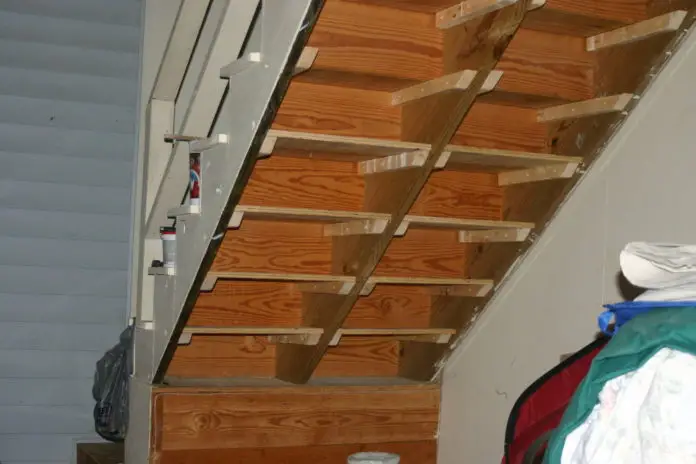How to Build Under the Stairs Shelves for Storage DIY Project - Homesteading - The Homestead Survival