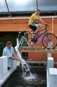 bike pumping well water