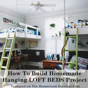 How To Build Homemade Hanging Loft Bed Project