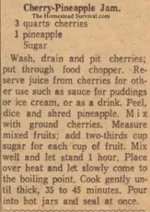 Cherry Pineapple Jam Recipe