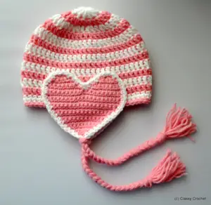 Heart Crochet Hat Pattern