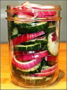   Pickled Cucumbers and Red Onions Recipe