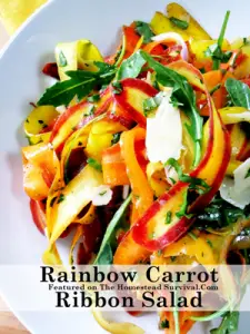 Rainbow Carrot Ribbon Salad