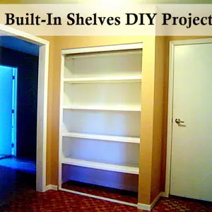 Built In Shelves DIY Project