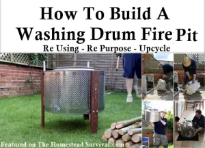 How To Build A Washing Drum Fire Pit