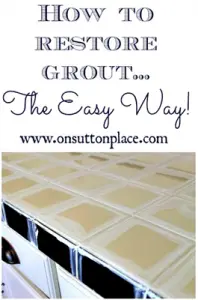 How To Restore Grout Diy Project