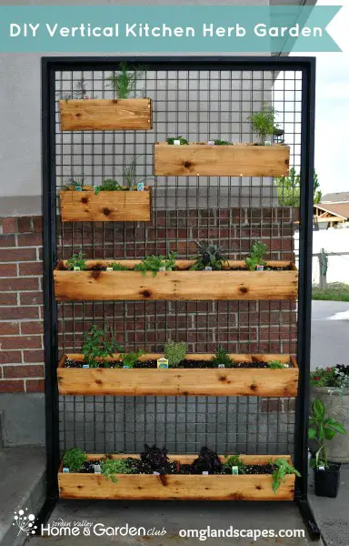 Vertical Kitchen Herb Garden Stand DIY Project