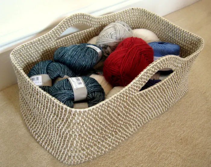 How To Crochet a Rope Basket Project