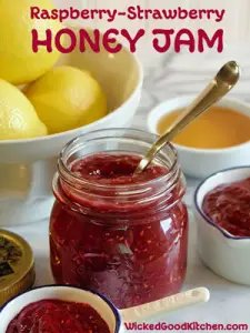 Raspberry Strawberry Honey Jam Recipe
