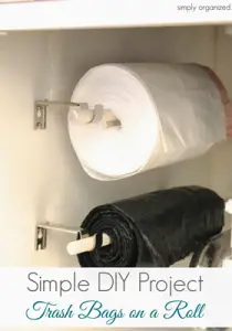 Trash Bags On A Roll DIY Project
