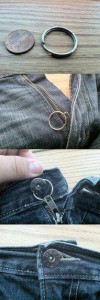 For a Zipper that won't stay up. From Pinterest