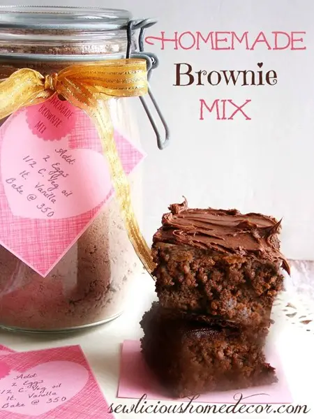 Homemade Brownie Mix Recipe in a Jar