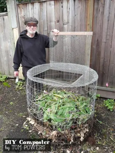 How To Make  A Compost Bin Made From Cattle Panel