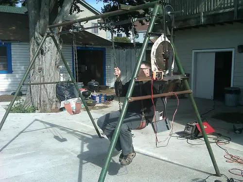 Swing Set Generates Electricity DIY Project
