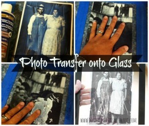 How To Transfer a Vintage Photo onto Glass DIY Project
