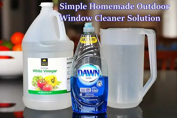 Simple Homemade Outdoor Window Cleaner Solution
