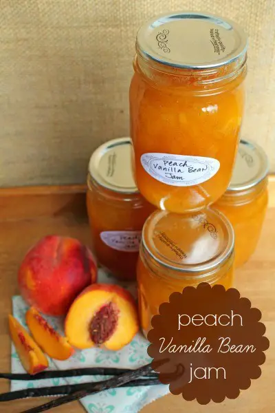Peach Vanilla Bean Jam Canning Recipe