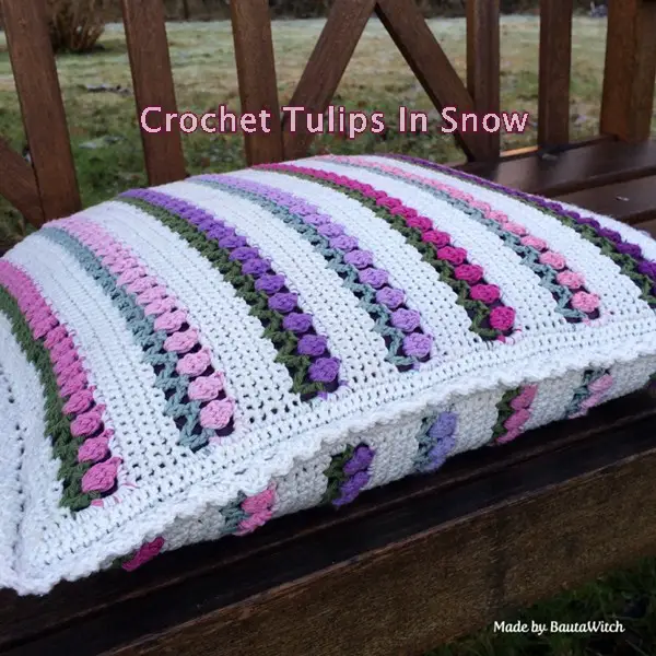 Crochet Tulips In Snow