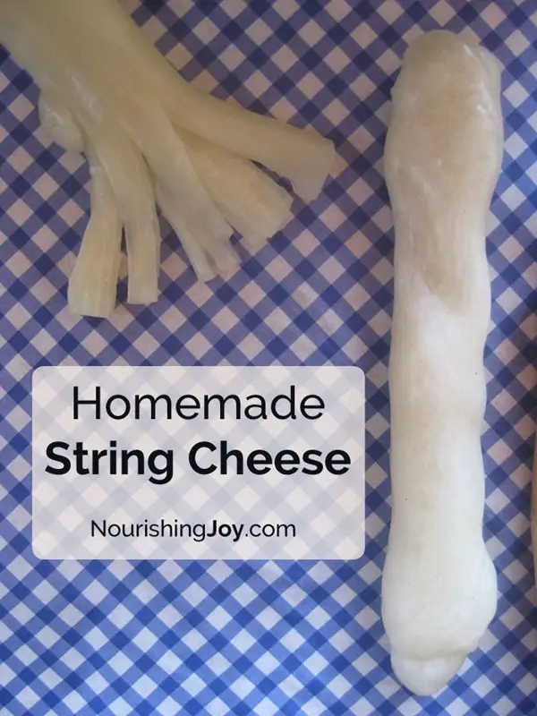 How To Make Homemade Mozzarella String Cheese