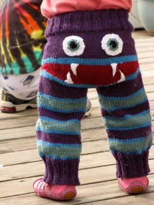 Make Knitted Monster Kid's Pajama Pants